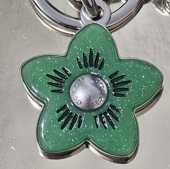 Coach Wildflower Cluster Bag Charm Keychain New with Tags - Picture 7 of 9